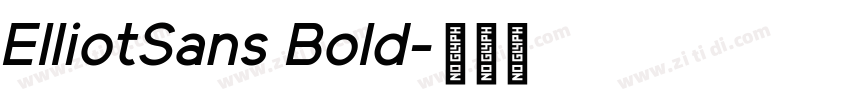 ElliotSans Bold字体转换